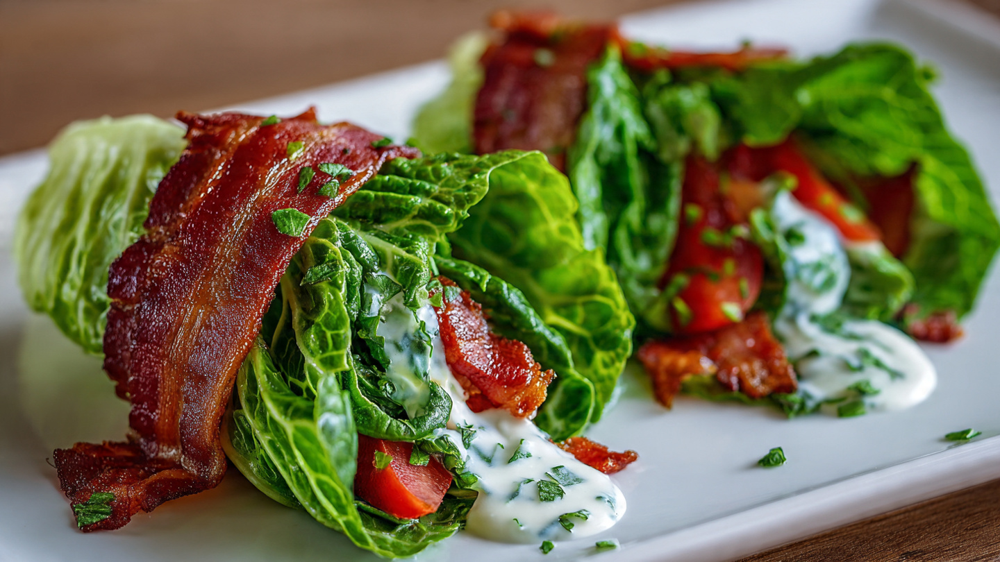 How to Make Healthy BLT Lettuce Wrap Recipe for Keto Diet