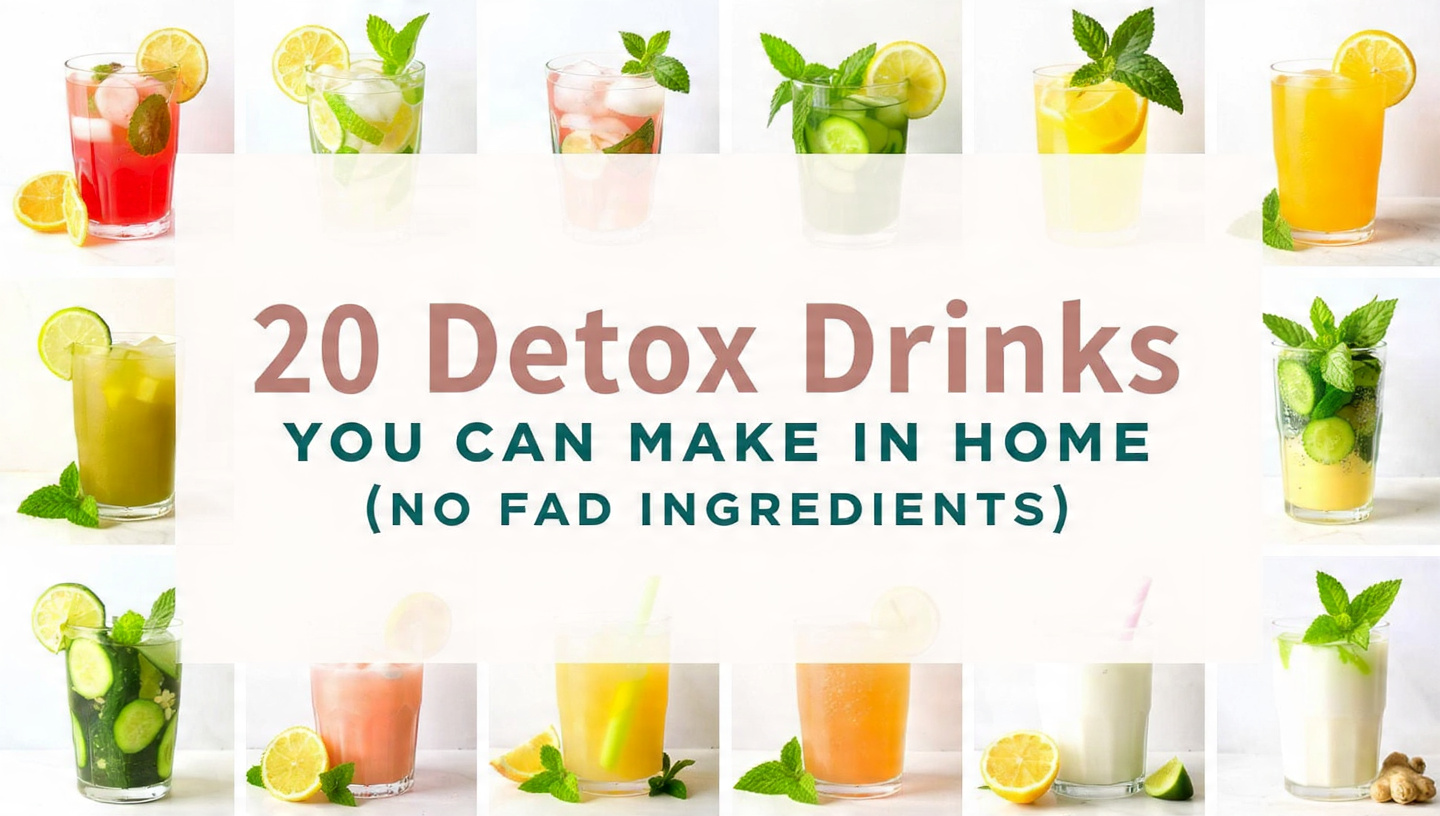 20 Easy Detox Drinks You Can Make at Home (All-Natural Recipes)