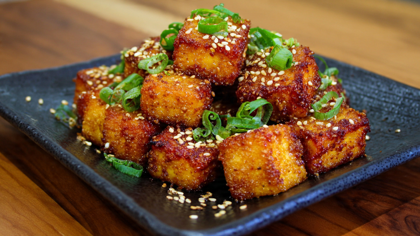 The Ultimate Plant-Based Crunch: Crispy Baked Tofu with Sesame