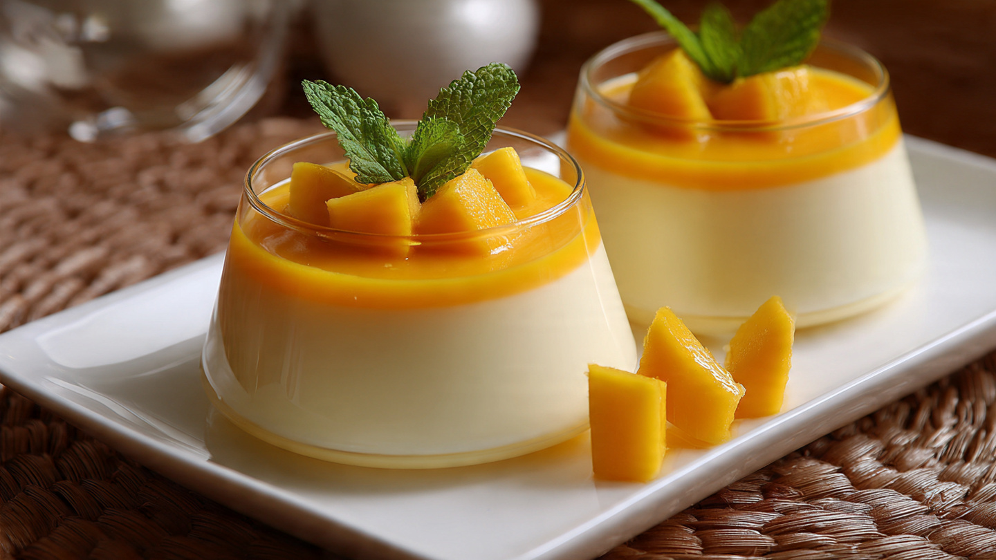 How To Make Creamy Mango Panna Cotta: Easy No-Bake Recipe