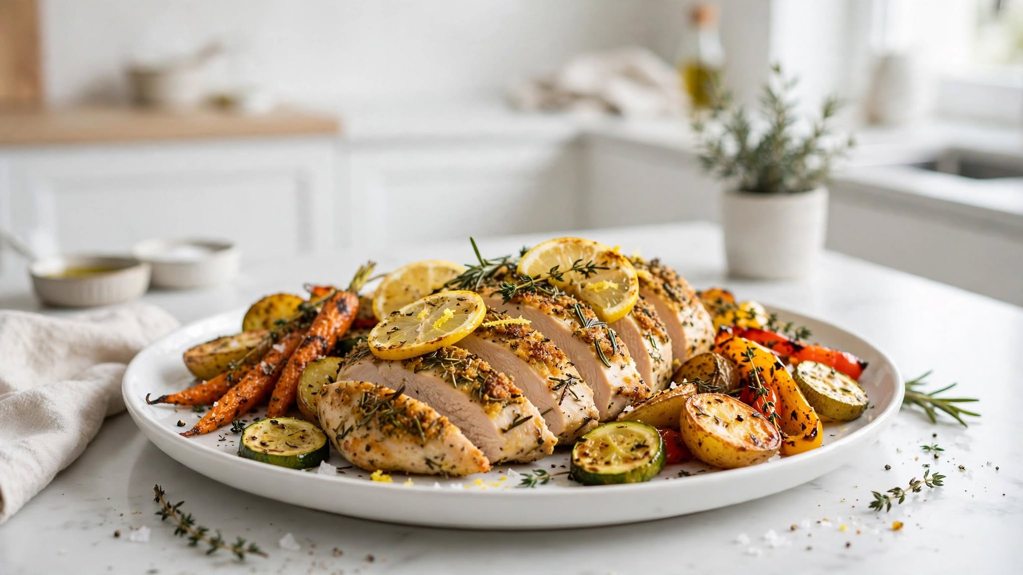 The Best Low Carb Lemon Herb Chicken Recipe